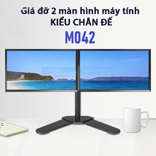 gia-treo-ngang-2-man-hinh-may-tinh-m042-de-ban-chan-xoe